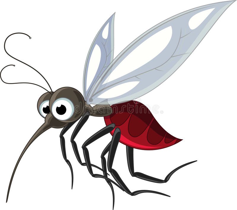 Mosquito cartoon for you design stock illustration