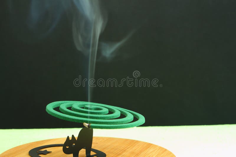 Mosquito Coil Incense Smoke Stock Image Image of black, mosquitoes