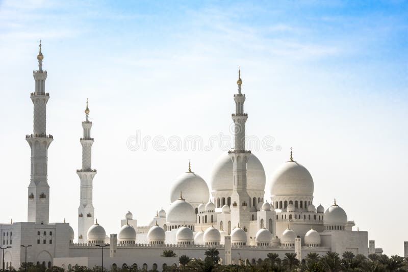 Mosquée grande Abu Dhabi photographie stock Mosquée grande Abu Dhabi photographie stock
