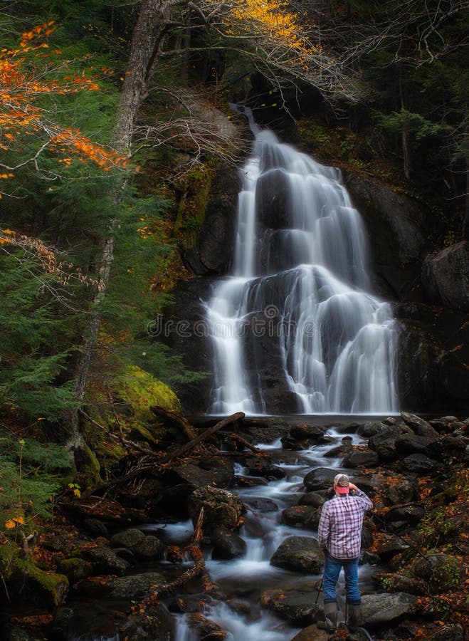 Moss Glen Falls Vermont Granville upplaga arkivbilder Moss Glen Falls Vermont Granville upplaga arkivbilder