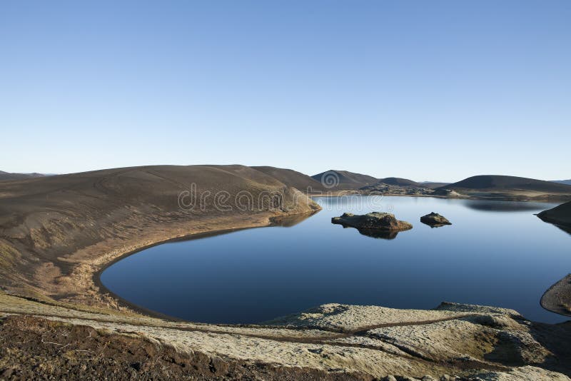 Most beautiful lake in middle of Icealnd