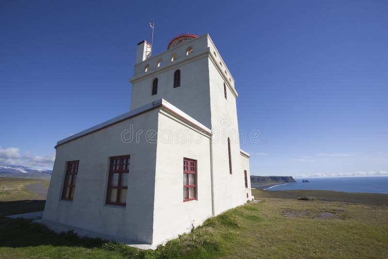 Most beautiful lighthouse at Dyrhólaey in Iceland