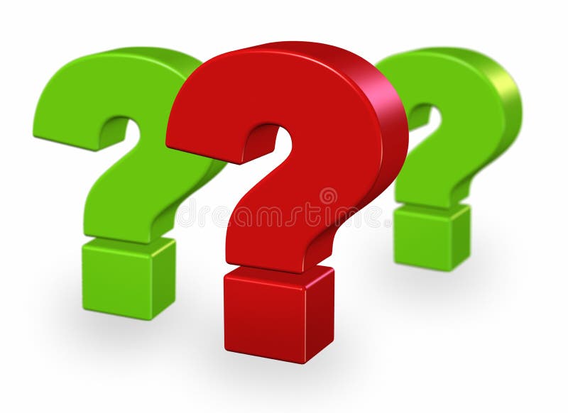 Most important question stock illustration