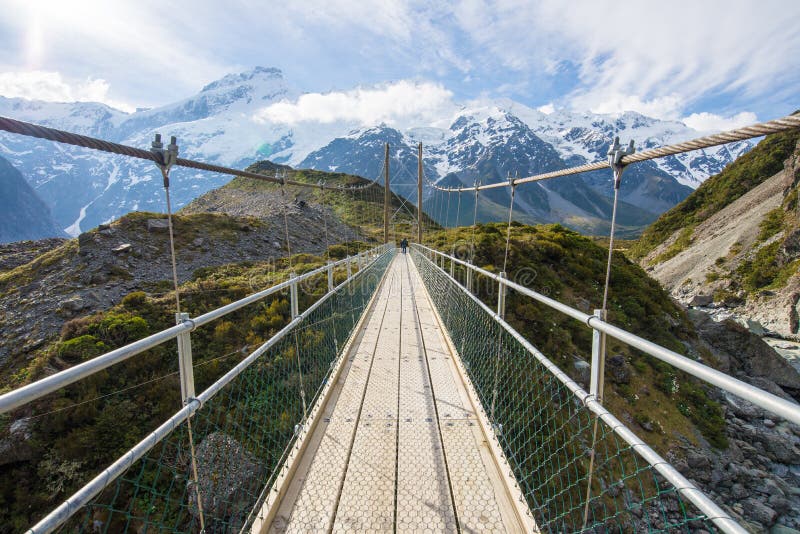 Most monthain w Mt. Cook parku narodowym fotografia stock Most monthain w Mt. Cook parku narodowym fotografia stock