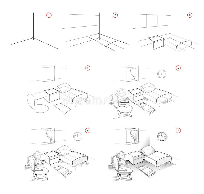 Página Mostra Como Aprender Desenhar Trator Brinquedo Passo Passo  Desenvolvimento imagem vetorial de Nataljacernecka© 463974788