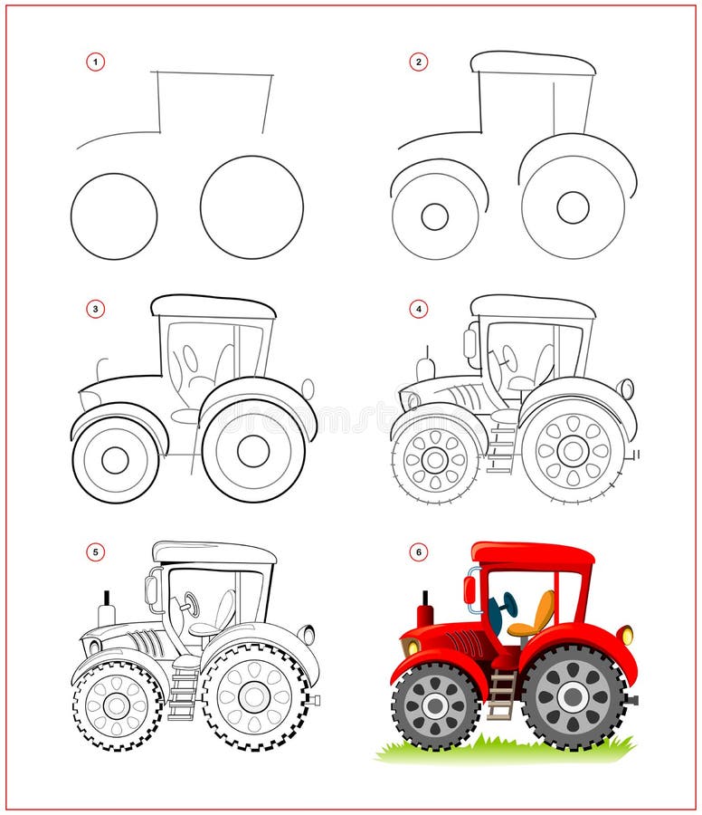 Desenhos de Tratores para colorir - Páginas de colorir imprimíveis