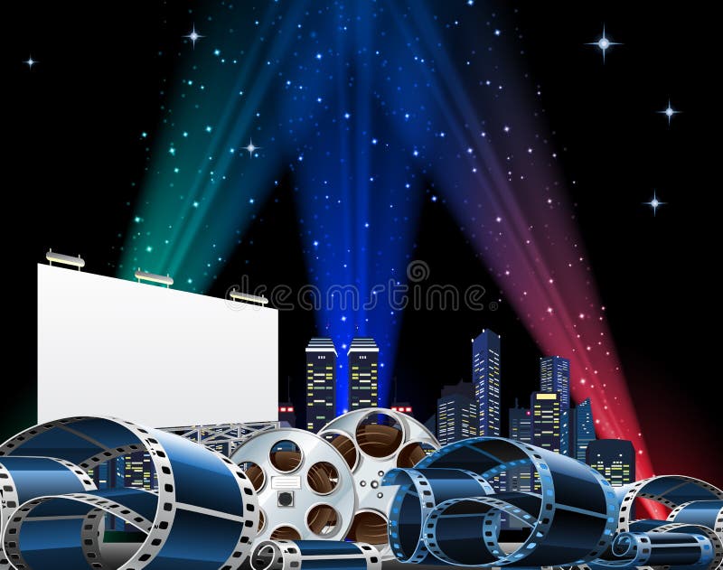 Mostra da premier do quadro de avisos e do filme ilustração royalty free Mostra da premier do quadro de avisos e do filme ilustração royalty free