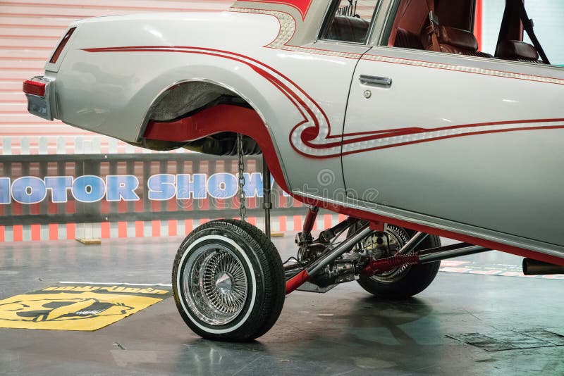Mostra dell'automobile del Lowrider a Londra fotografie stock Mostra dell'automobile del Lowrider a Londra fotografie stock