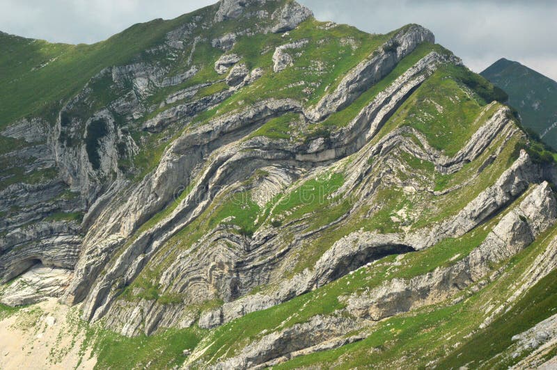 Mostra geologica strutturale fotografia stock