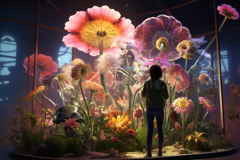 Apresente o conceito de um tema floral ilustração royalty free