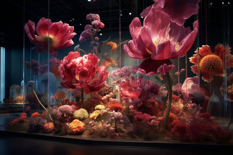 Apresente o conceito de um tema floral ilustração royalty free