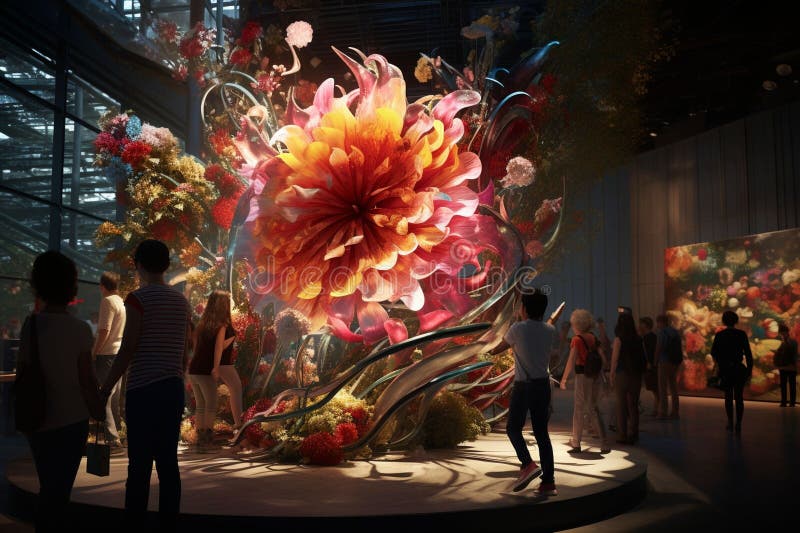 Apresente o conceito de um tema floral ilustração stock