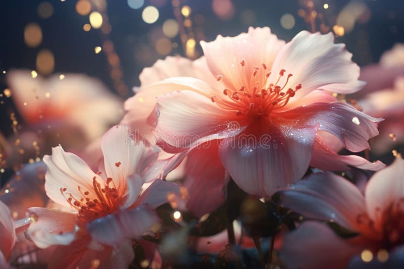 Apresente o conceito de um tema floral ilustração do vetor