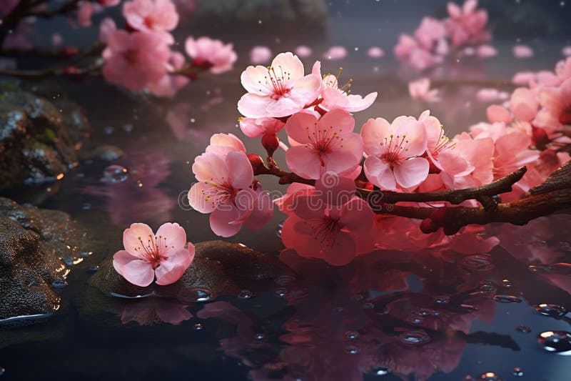 Apresente o conceito de um tema floral ilustração stock