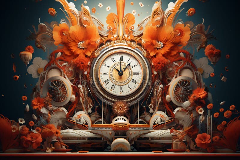 Apresente o conceito de atemporalidade e ilustração stock