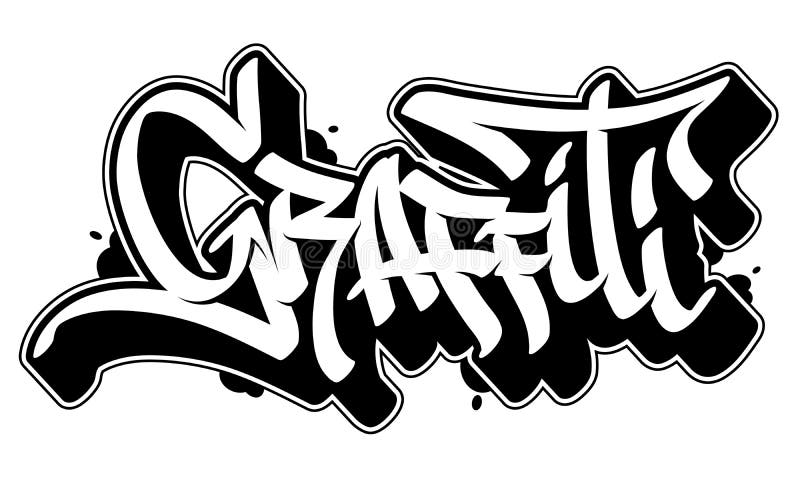  Mot  de type de graffiti  illustration de vecteur 