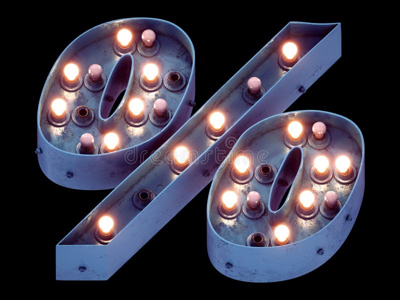 Motel Lamp Light Signboard Font..