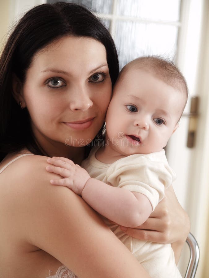 Mothe and baby stock image Mothe and baby stock image
