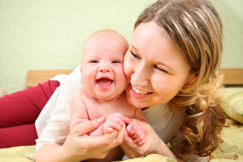 Mother with baby