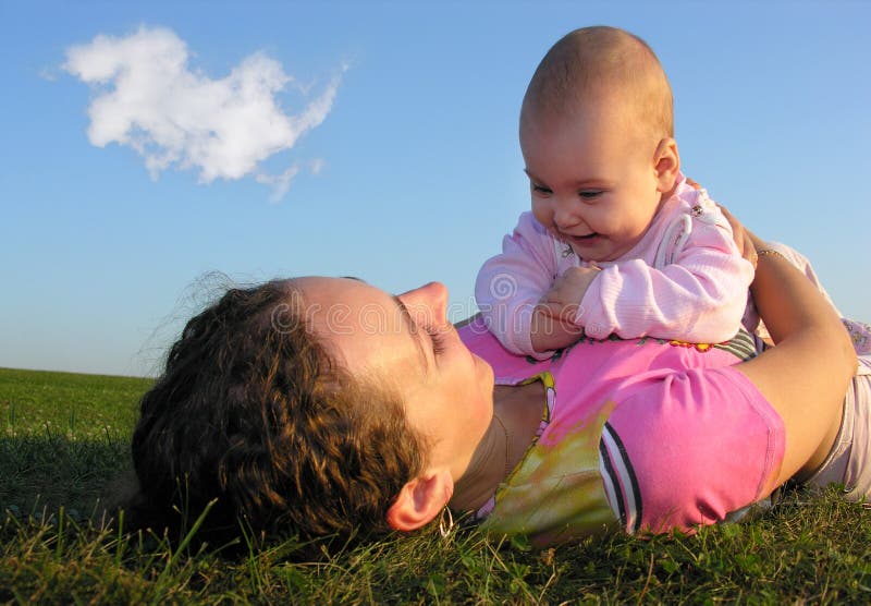 Mother with baby