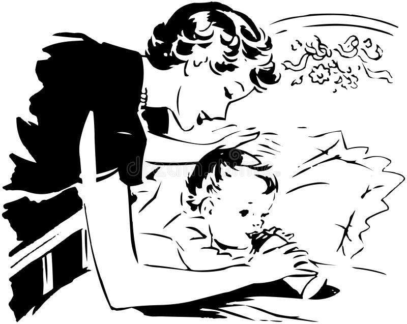 Mother Bottle Feeding Baby stock vector. Illustration of cribs 42096142