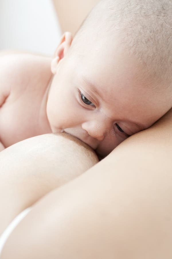 Mother breast-fed her infant