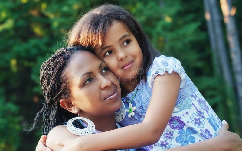 Mother and child stock photo