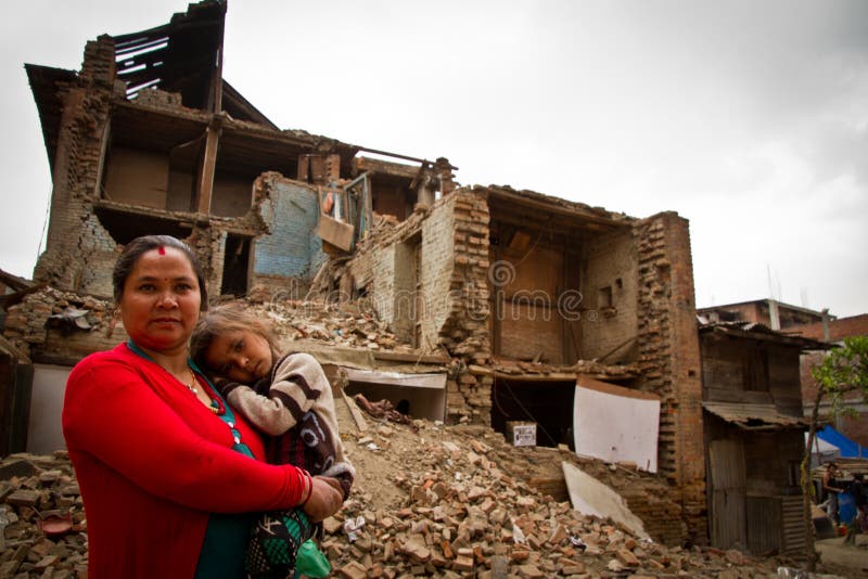 Earthquake damage on the streets of Bhaktapur. Located 30km east of Kathmandu, the town was once rich with Buddhist and Hindu temples and a popular tourist spot for those visiting Kathmandu, Nepal. Earthquake damage on the streets of Bhaktapur. Located 30km east of Kathmandu, the town was once rich with Buddhist and Hindu temples and a popular tourist spot for those visiting Kathmandu, Nepal