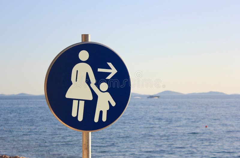 Mother and child - traffic sign