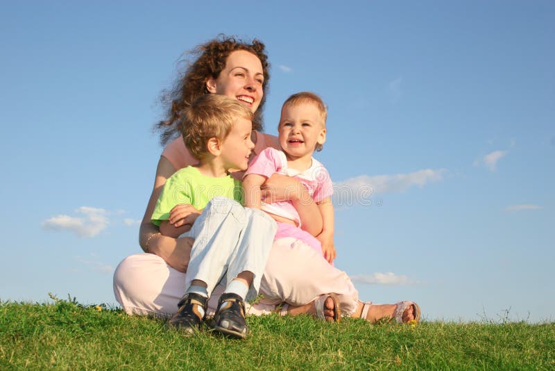 Mother with children