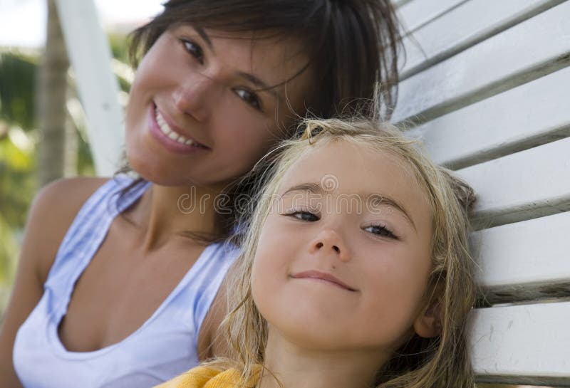 Mother and daughter stock image. Image of childhood, embrace - 3595131