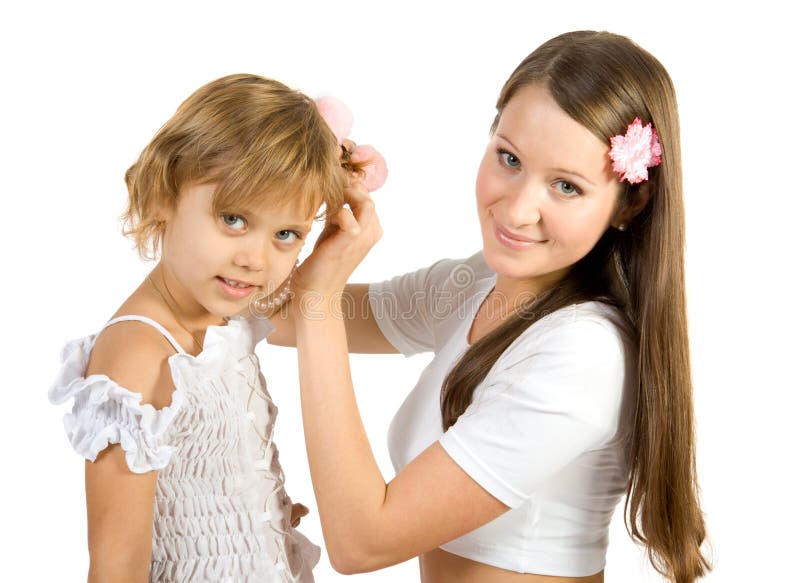 Mother and daughter royalty free stock images