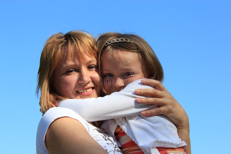 Mother And Daughter Embrace Stock Image Image Of Feeling Caucasian 