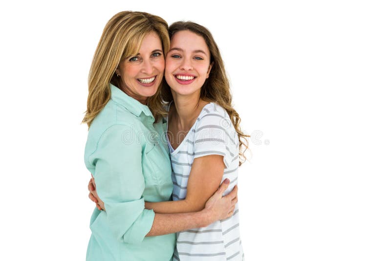 Mother And Daughter Embracing Stock Image Image Of Cheerful Hugging 65390407 