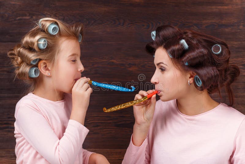 Mother and daughter having fun together stock photography Mother and daughter having fun together stock photography