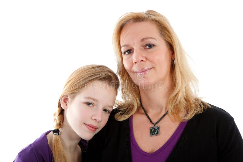 Mother and daughter posing stock image. Image of portrait - 18883853