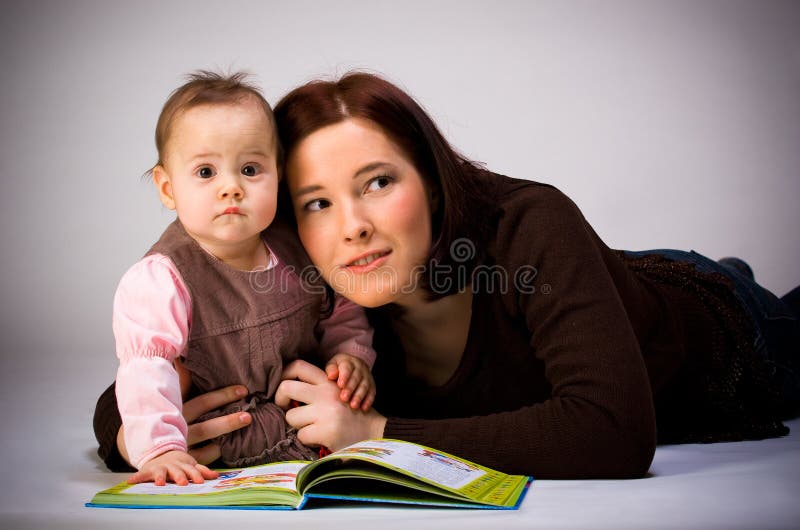 Mother and Daughter Reading
