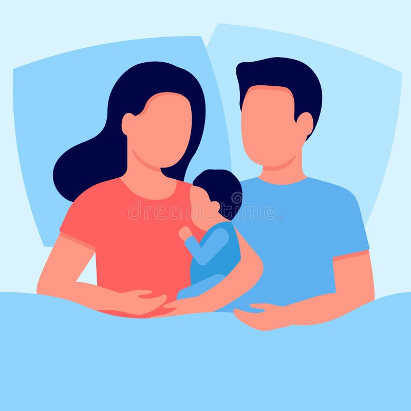 Mother Father Breastfeeding Stock Illustrations – 157 Mother Father ...