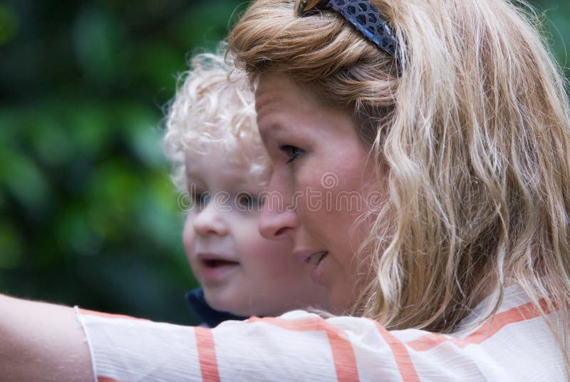 Mother with happy child