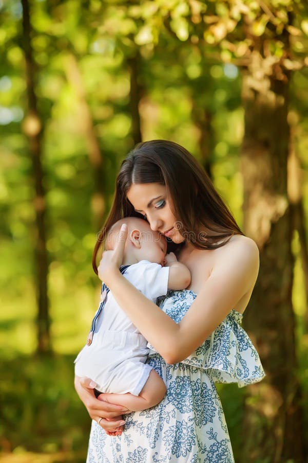 Mother with her child take rest