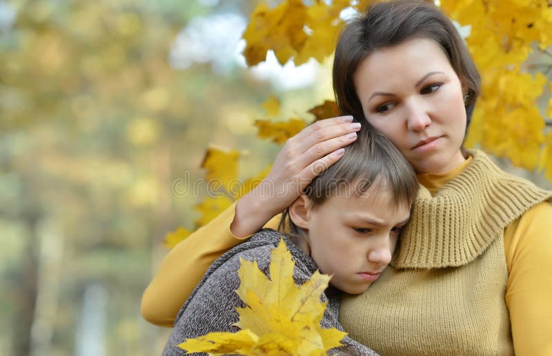 Mother with her son