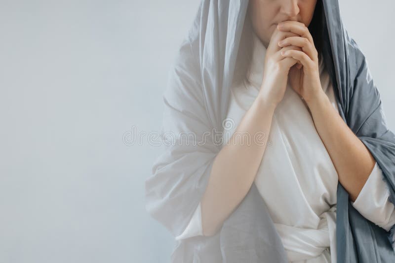 Mother Mary praying. Picture of Mother Mary praying to the God