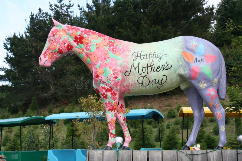 The Lemos Farm horse, located at Lemos Farm in Half Moon Bay, CA is painted in a new theme every month by artist Phil Davis. The Lemos Farm horse, located at Lemos Farm in Half Moon Bay, CA is painted in a new theme every month by artist Phil Davis.