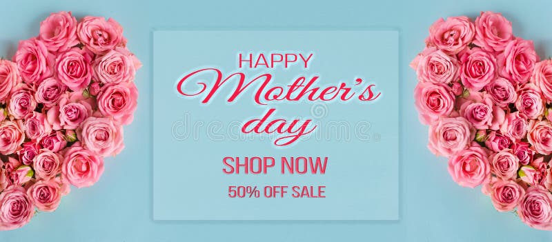 Mother`s Day Sale Discount Background.Women`s Day Greeting Card ...