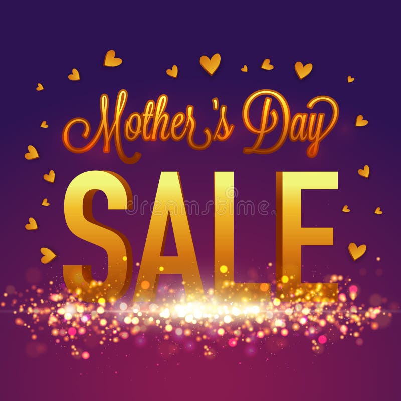 Mother S Day Sale Poster, Banner or Flyer. Stock Illustration