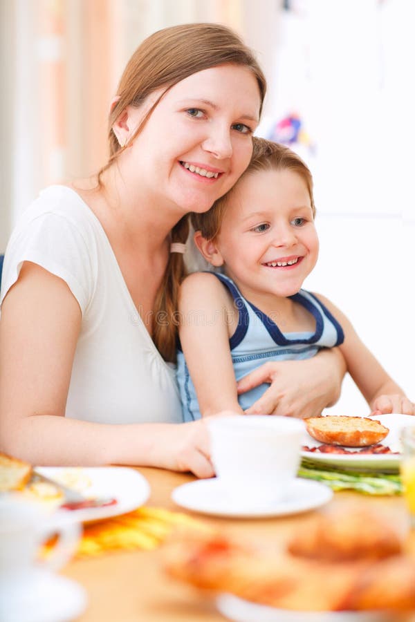 Having breakfast stock image. Image of family, people - 3325669