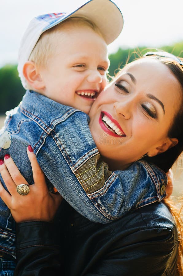 Mother and son stock photo. Image of outing, mother, women 60681180