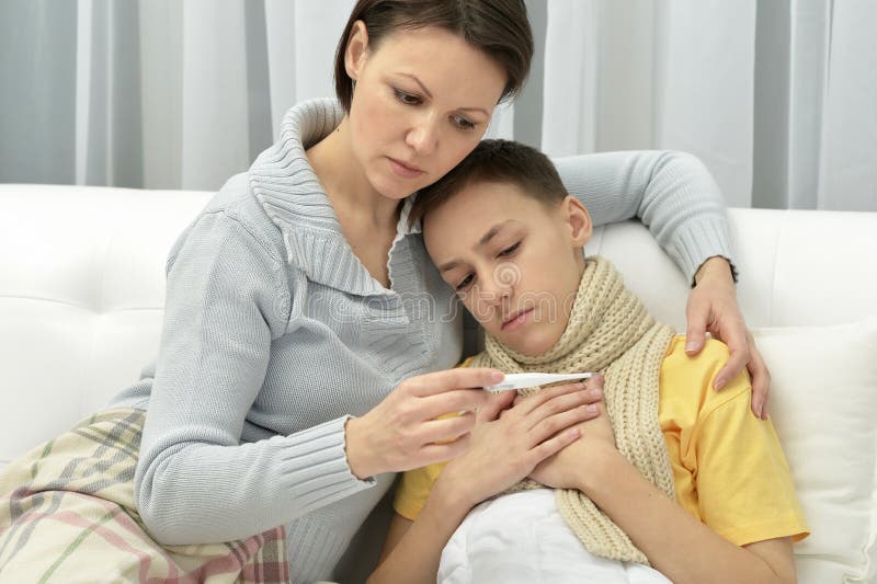 Mother Taking Care Of Daughter Stock Image Image Of Female Healthy