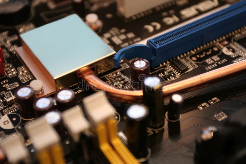 Motherboard detail royalty free stock photo
