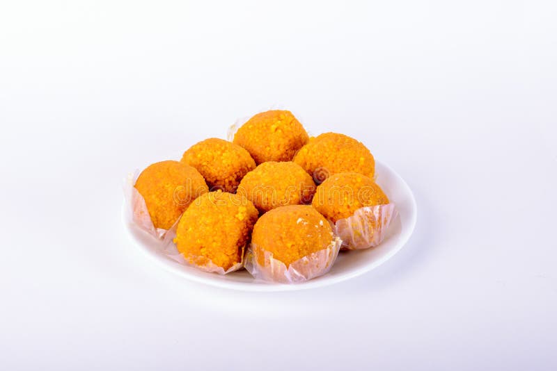 Motichoor Laddoo (индийская помадка) стоковые изображения Motichoor Laddoo (индийская помадка) стоковые изображения